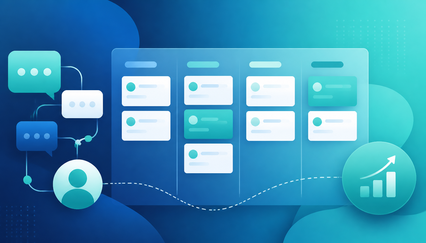 Kanban de vendas integrado ao chat: como transformar conversas em receita